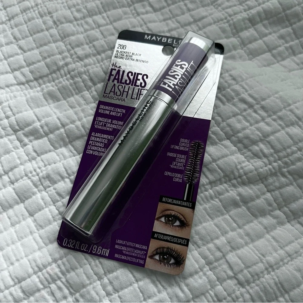 NWT Maybelline The Falsies Lash Lift Mascara in 200 Blackest Black